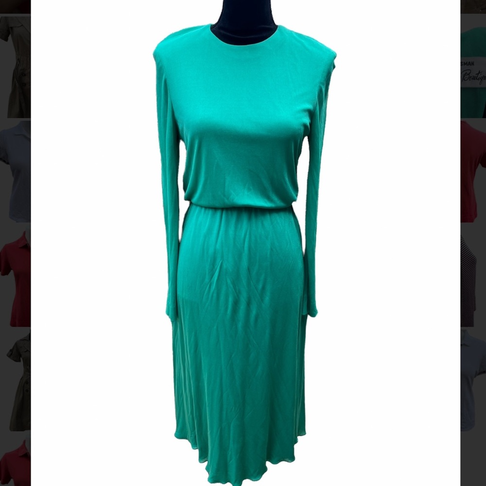 Morty Sussman For Mollie Parnis Boutique vintage green dress